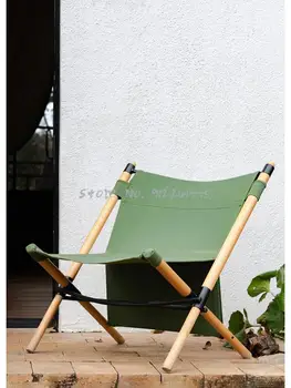 Открытый Складной стул из массива дерева, Ультралегкий Портативный Кемпинг, Балкон, Японское кресло для отдыха, Дорожная Пляжная Спинка, Директор