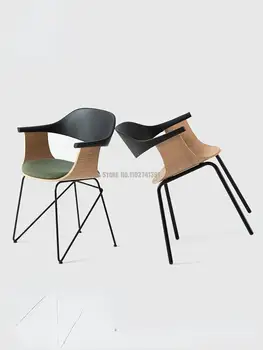 Обеденный стул из массива дерева, Скандинавский ресторан высокого класса, итальянский современный минималистичный дизайнерский стул для столовой ресторана