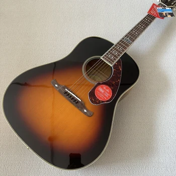 Изготовленная на заказ в Китае, 41-дюймовая акустическая гитара, гриф из розового дерева, бесплатная доставка