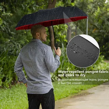 Ветрозащитный Двухслойный Зонт с защитой от дождя, Полностью Автоматический, для мужчин и женщин, 10-Килограммовый, Роскошный, Деловой, Мужской, Большие Зонты, Зонтик