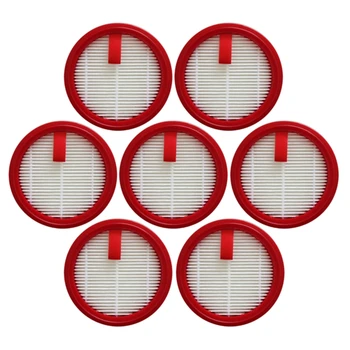 7 ШТ. Фильтр Красный хлопковый фильтр из микроволокна HEPA Фильтр Хлопок для беспроводного пылесоса Puppyoo T10 Pro
