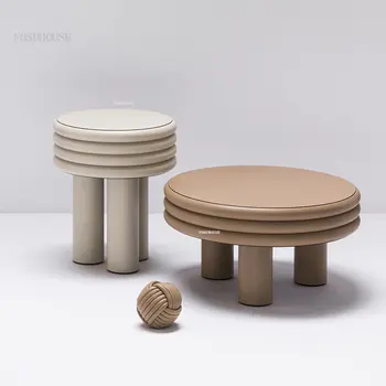 Скандинавские круглые журнальные столики, приставной столик для домашнего дивана, современный минималистичный креативный дизайнерский журнальный столик для мебели для гостиной