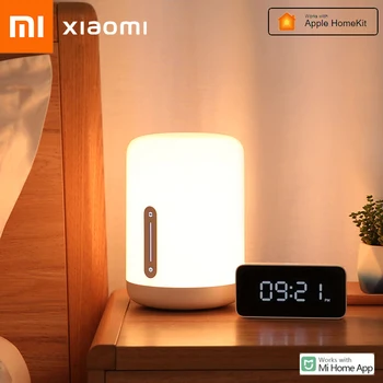 Прикроватная Лампа Xiaomi 2 Smart Table Light Приложение MIJIA Беспроводное Управление Голосовое Управление в спальне Сенсорный выключатель Настольная Ночная лампа Оригинал