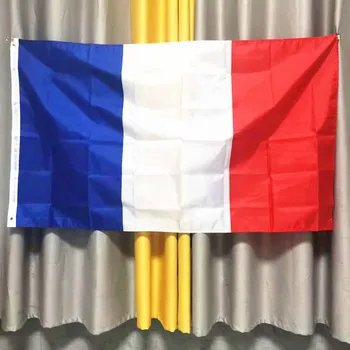 Бесплатная доставка Флаг Франции 90*150 см Подвесной синий Белый Красный fra fr французский баннер из полиэстера Украшение Французский флаг бесплатная доставка