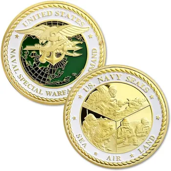 Штурмовик ВМС США, позолоченная памятная монета, вызов, монета, Военный фанат, Металлическая медаль за честь, Медаль за покраску, Коллекция