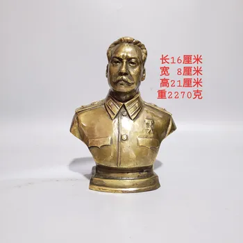 Фигурка Сталина с орнаментом из чистой меди, бюст, медная скульптура ручной работы
