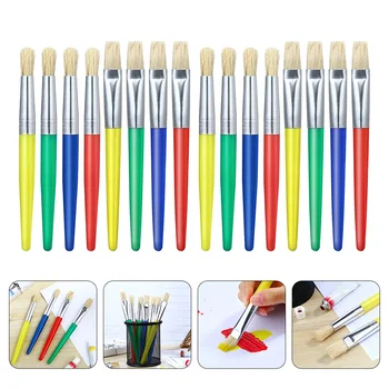 16 Шт Кисточки Кисти Акварельная Живопись Ручка для рисования Масляные Инструменты Кисть для рисования M Kids Пластиковый Ребенок