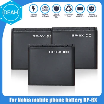 100% Оригинальный BP-6X BP6X Сменный аккумулятор телефона Для Nokia 8800 8800 S 8800 Sirocco N73I 8860 8860 8801 Перезаряжаемый Li-Po элемент