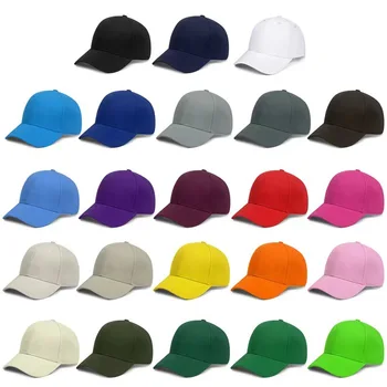 Однотонная Регулируемая весенне летняя шляпа для папы с козырьком Спортивные бейсболки Мужские женские Многоцветные бейсболки с козырьком