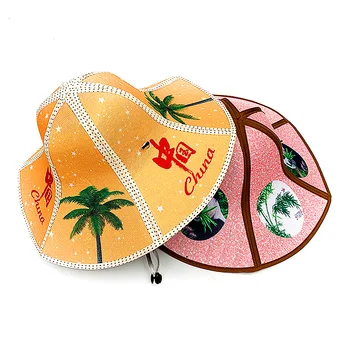 Женская рыбацкая кепка, Летняя Пляжная Складная соломенная шляпа, модный новый портативный зонт для рыбалки, дышащий