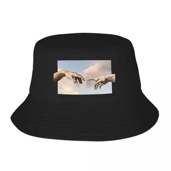 Новинка the creation of adam bucket Hat Мужская роскошная кепка на заказ, забавная кепка, кепка в виде лошади, кепки женские мужские