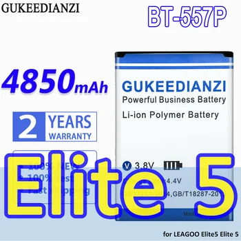 Аккумулятор большой емкости GUKEEDIANZI BT-557P 4850mAh для LEAGOO Elite5 Elite 5 Bateria