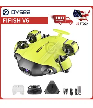 Подводный Дрон QYSEA FIFISH V6 TREASURE HUNTER Water Robot VR Box + катушка