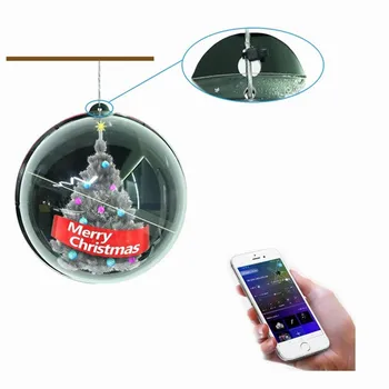 Реклама обновления SD-карты с 3D-голограммой в помещении торгового центра, светодиодный рекламный вентилятор, Рождественский бал