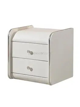 Прикроватный столик современный европейский минималистичный кожаный арт прикроватный столик для хранения прикроватный шкафчик шкаф для хранения в комплекте