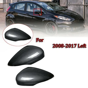 Накладка бокового зеркала заднего вида из углеродного волокна для Ford Fiesta Mk7 2008 2009 2010 2011 2012 2013-2017