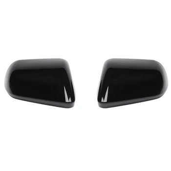 ABS Черная боковая дверь, зеркало заднего вида, накладка, Детали крышки для Ford Mustang 2015-2020