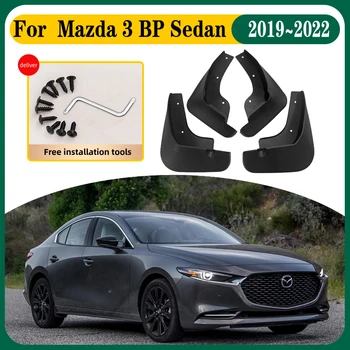 Автомобильный Брызговик Для Mazda3 Axela Mazda 3 Седан BP 2019 2020 2021 2022 4ШТ Автомобильные Брызговики Брызговик Переднее Заднее Крыло Аксессуары