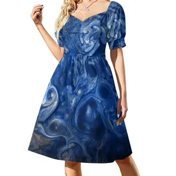 Облака Юпитера в синем платье, женское вечернее платье, платья в корейском стиле