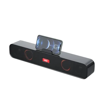 Новейшая светодиодная подсветка Беспроводной Bluetooth 5.0 сабвуфер Звуковая панель динамик Домашний кинотеатр Мини-звуковая панель тв звуковая панель