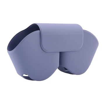 НОВИНКА-для гарнитуры AirPods Max, высококачественная удобная сумка для наушников из искусственного силикона, защитный чехол от царапин, фиолетовый