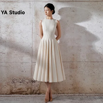 [YA Studio] Новое женское модное вечернее платье без рукавов с высокой талией, Элегантные платья в стиле пэчворк с темпераментом, весна 2023