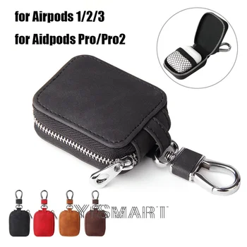 Роскошный чехол из искусственной кожи для Airpods Pro 2, сумка для хранения, чехол для Airpods 3, защитные чехлы для наушников, 2 в 1.