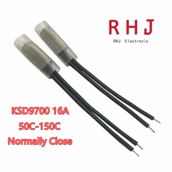 KSD9700 16A 250V 125C 130C 135C 140C 145C 150C Металлический термостат, нормально закрывающийся 10шт