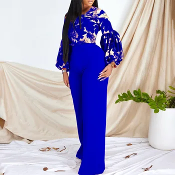 Женская негабаритная фотогеничная одежда с топом на бретелях, широкими брюками с высокой талией, комплект из двух предметов