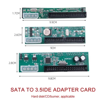 Интерфейсный разъем адаптера SATA на 3,5 дюйма IDE Конвертер для ПК с интерфейсом жесткого диска компьютера на SATA