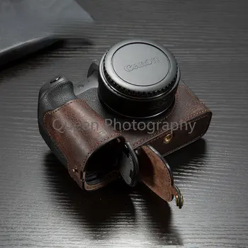 Чехол для камеры EOS R Из натуральной Кожи Для Canon eos r rp Camera Bodysuit С Ручкой Наполовину Сумка рюкзак bolsas сумка слинг 카메라가방