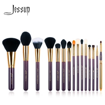 Набор кистей для макияжа Jessup, косметическая пудра, тени для век, подводка для глаз, наборы инструментов для макияжа губ, 15шт T095