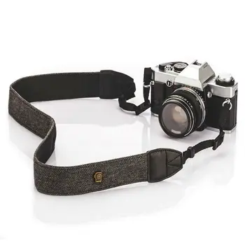 Регулируемый плечевой ремень камеры Коричневого / серого цвета, прочный Плечевой шейный ремень камеры, удобный для зеркальных камер Nikon Canon