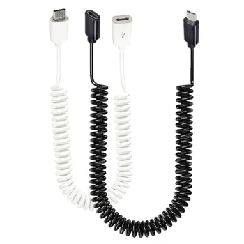 Удлинительный кабель для зарядки от Micro USB к Micro USB-штекеру, провод для зарядки и передачи данных, аксессуары для USB-устройств