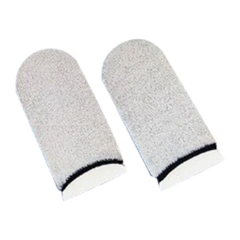 40 штук дышащих нескользящих перчаток для мобильного телефона с сенсорным экраном для защиты от пота, стекло, серебристое волокно, белые