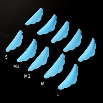 5 Пар Силиконовых накладок для химической завивки ресниц, Многоразовые Аксессуары для наращивания 3D Ресниц, Косметический Инструмент