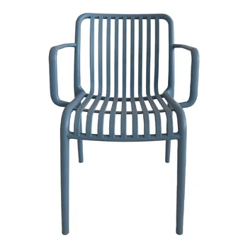 14 Обеденный стул из полого пластика в стиле ретро с подлокотником, обеденный стул из полипропилена, стул для бара быстрого питания в ресторане Milk tea, стул для повседневной трапезы