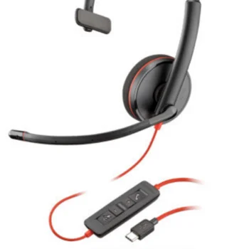 Проводная гарнитура Plantronics Blackwire 3210 USB-C, моногарнитура на ухо, проводная