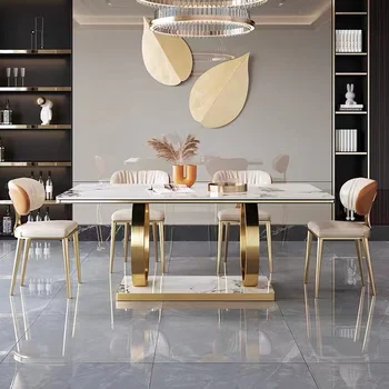 Современный классический дизайн, модная популярная мебель для дома в скандинавском стиле, комбинированный обеденный стол и стулья для маленькой квартиры, бытовая техника