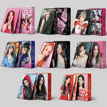55 шт./компл. Альбом Kpop GIDLE 4th ANNIVERSARY Lomo Cards (G) I-DLE Girls I Burn Фотокарточка Minnie Открытка Фанатам Подарок MINNIE YUQI
