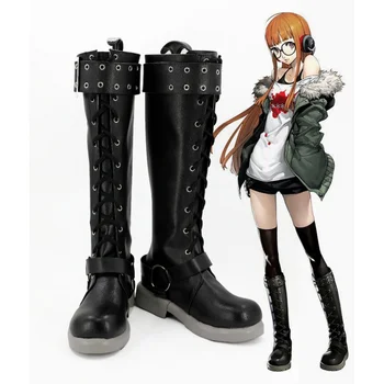 Аниме P5 Persona 5 Ботинки для косплея, ботинки для косплея Futaba Sakura, изготовленные на заказ