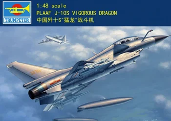 Трубач 1/48 02842 PLAAF J-10B Vigorous Dragon