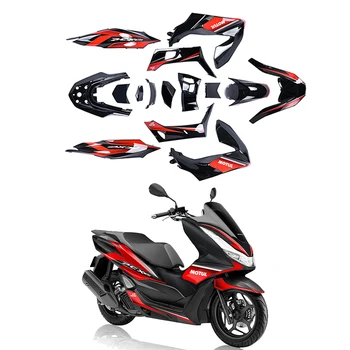 Аксессуары для мотоциклов и запчасти для рамы кузова, комплект обтекателя мотоцикла, передний обтекатель, фиксированное антикрыло, воздухозаборное крыло для Honda PCX 160