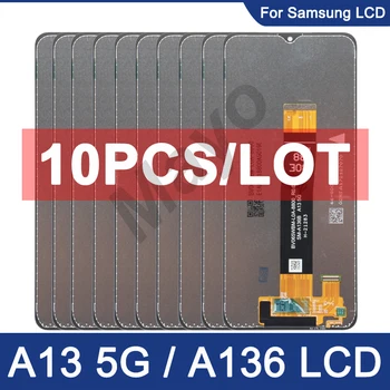 10 шт./лот для Samsung Galaxy A13 5G ЖК-дисплей Сенсорный экран Дигитайзер Для Samsung A13 5G A136 A136B A136U SM-A136U1 Ремонт ЖК-дисплея