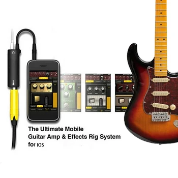 1 шт. Высокое качество гитарных эффектов Irig Замените гитары преобразователем интерфейса телефонной гитары