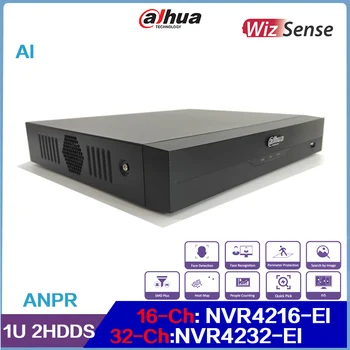Сетевой видеомагнитофон Dahua 16CH/ 32CH 1U 2HDDs WizSense, NVR4216-EI и NVR4232-EI Поддерживают ANPR, распознавание лиц