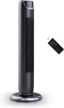 Бесшумный осциллирующий вентилятор, 36-дюймовый глянцевый черный