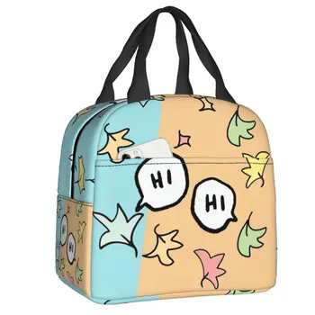 Hearstopper Hi - Hi Lunch Bag Мужчины Женщины Охладитель Теплый Изолированный Ланч-Бокс для Детей Школьные Термосумки lunchbag