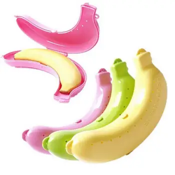 1ШТ Милый Банановый Чехол Защитная Коробка Контейнер Для Ланча на открытом воздухе Держатель Ящика для хранения фруктов Banana Trip Ящик для хранения фруктов на открытом воздухе