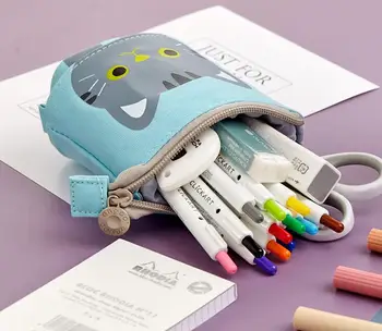Креативная термоусадочная сумка для ручек Lovely Cat, держатель для ручек для студентов, многофункциональный держатель для ручек